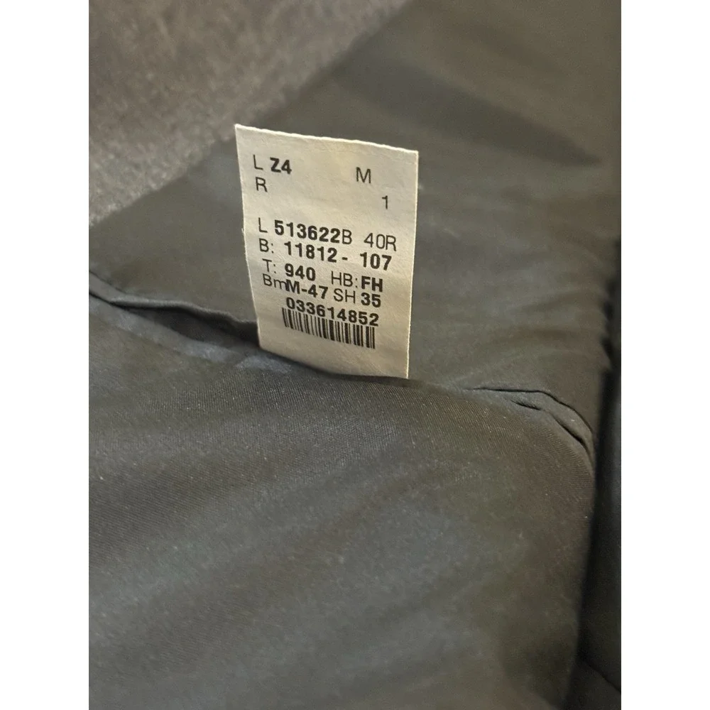 Lauren Ralph Lauren Mens 44R Gray Blazer Wool Comfort Suit Coat 2 Button Jacket
